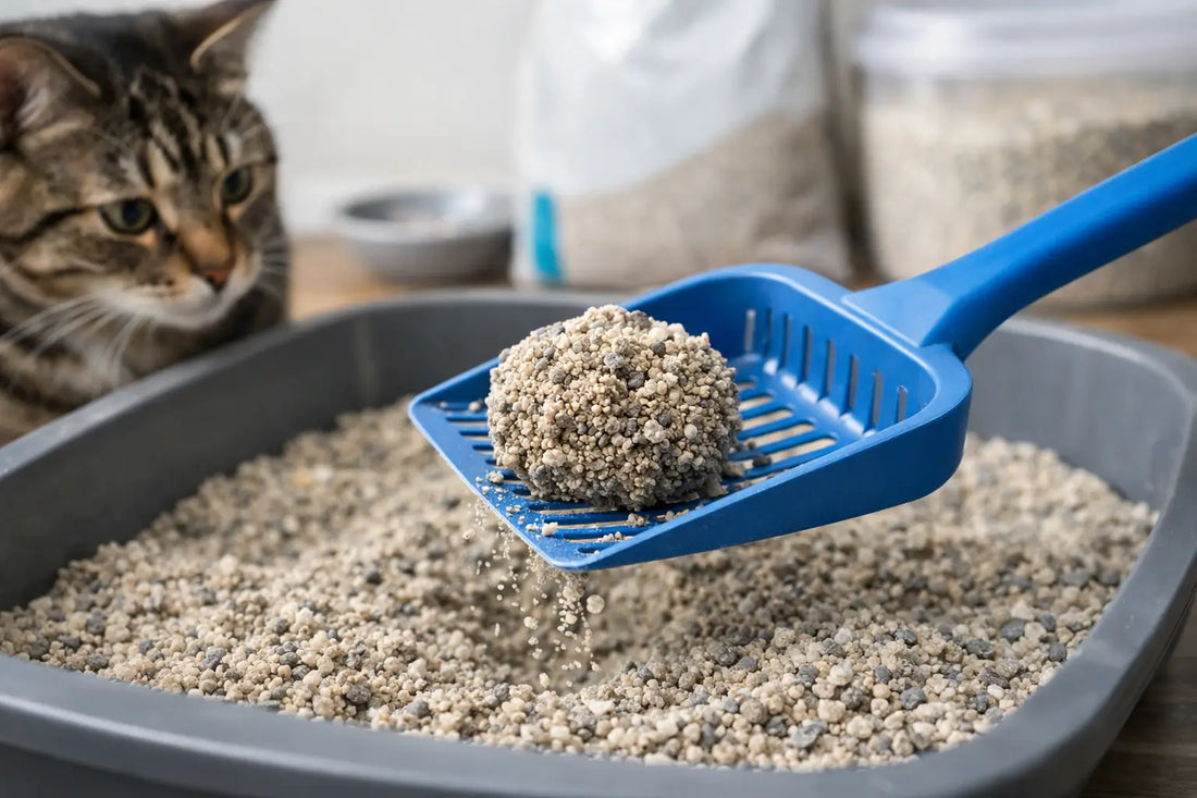 Kattenbakvulling die klontert goed kiezen